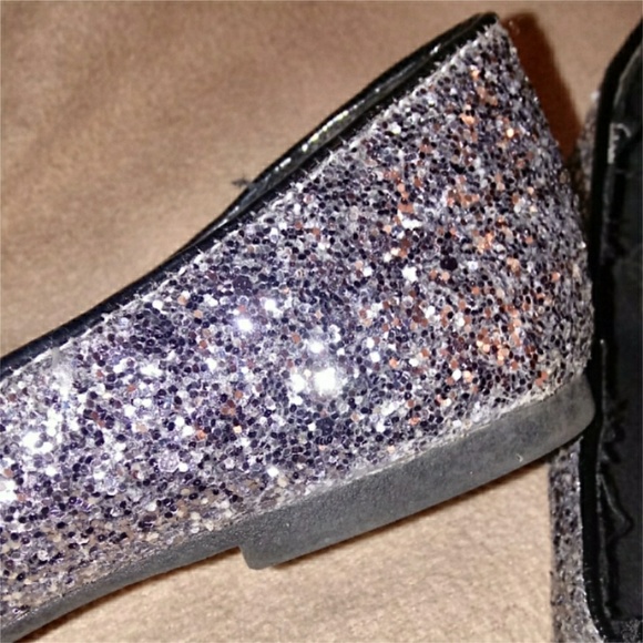 Glitter Shoes with Black Bow - Picture 5 of 7